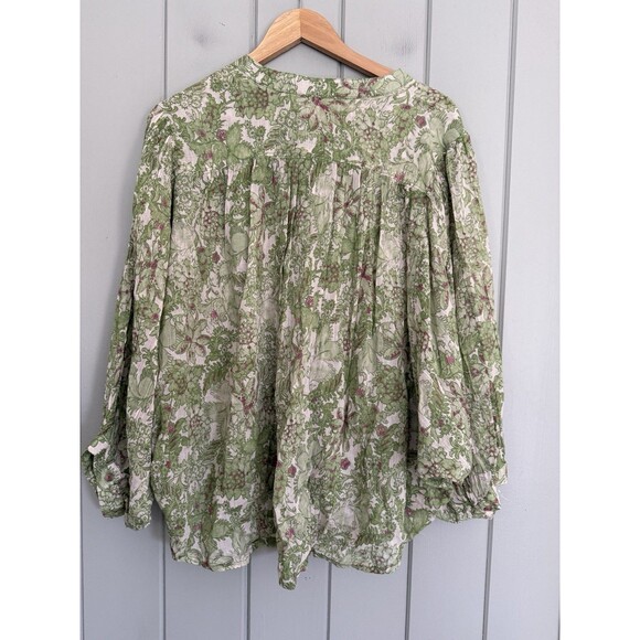 NWT Anthropologie Pilcro Sidney Batwing Blouse L Large Light Green NEW - Picture 6 of 7